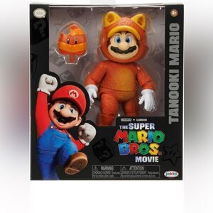 Nwt Super Mario Bros. The Movie Tanooki Mario 5-Inch Figure